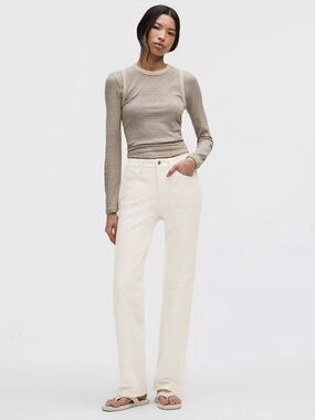 NWT Lululemon EasyFive Mid-Rise Relaxed-Straight Pant Regular Size 28